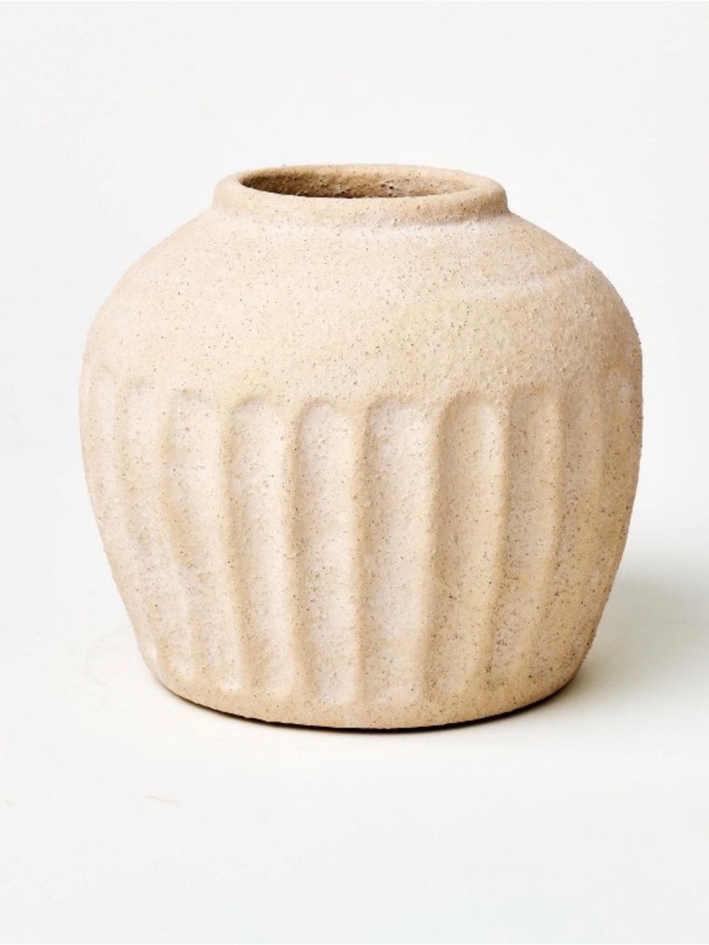 Pair (2) of Carved Ceramic Vase— Threshold designed with Studio McGee - Picture 3 of 9